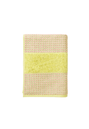 JUNA Check Handduk 50x100 cm Handdukar Gul
