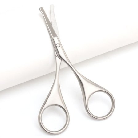 Rond huvud säkerhetsman näshårstrimmer i rostfritt stål