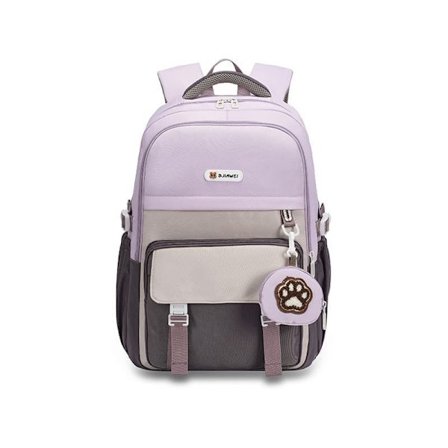 Skolesekk Ryggsekk for Barn Stor Kapasitet med Laptoprom og Pennal