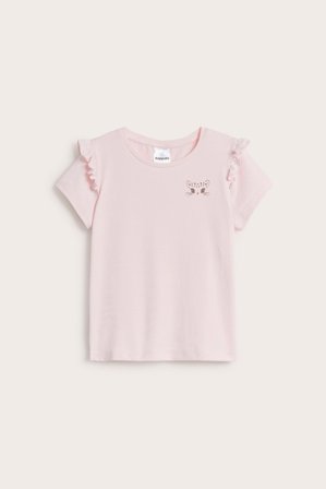 Kappahl | Top do ćwiczeń, z falbaną | Jasnoróżowy