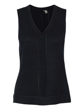Cuannemarie Drop Vest Blue Culture