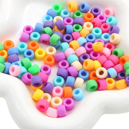 PERLAR PONY ACRYLIC 9X6MM 100ST/FÖRPACKNING BSD401-01MX3