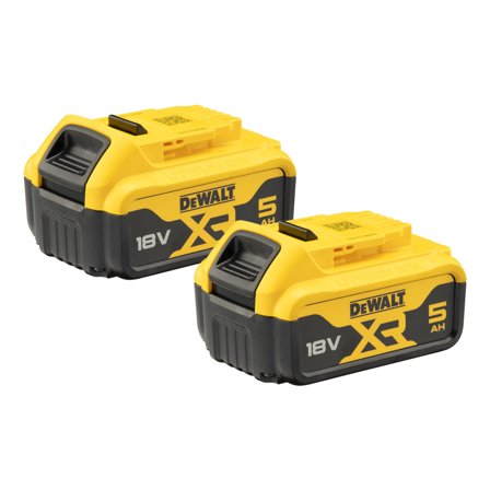 Dewalt DCB184P2-XJ Batteri 18 V, 5,0 Ah, 2-pack, Batterier & laddare