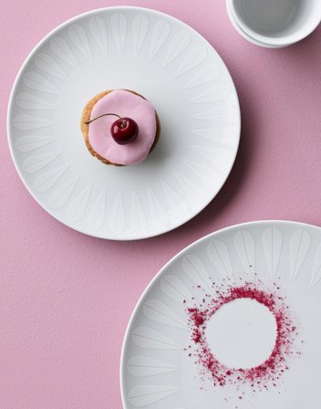 Lucie Kaas Tallerken Lotus 28cm Hvit