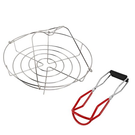 Rustfritt Stål Dampkoker Hermetiseringsstativ og Hermetiseringstang med Håndtak for Vanlig Munn eller Stående