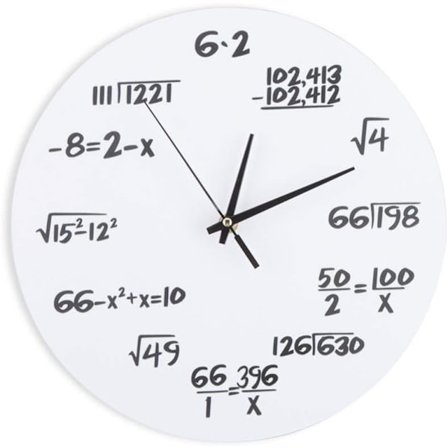 Hvit klokke kreativ akryl veggtegning veggklokke stille Clas
