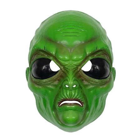 Halloween Grön Alien Freak Mask Cosplay Maskeradfest Huvudbonad Horror Realistisk Vuxen Helansiktslatex Cosplay Roliga Masker green-1