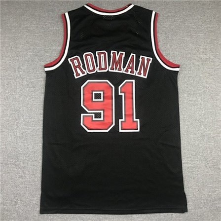 Ny 2023 Basketbollströja #91 Pippen Rodman T-shirt stil 1 L
