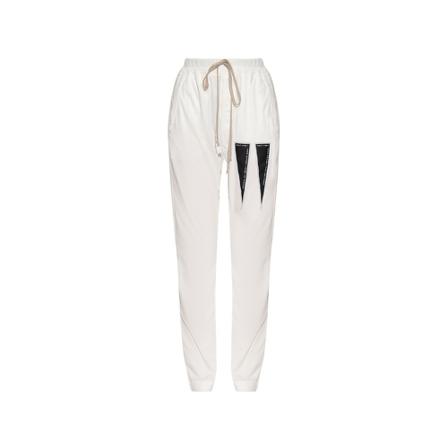 Rick Owens Sweatpants with contrasting patches Hvid, Dame
