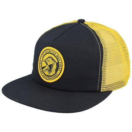 Antihero - Las Patinetas Black/Gold Halfmoon Snapback Trucker Trucker Black Cap - @ Hatstore