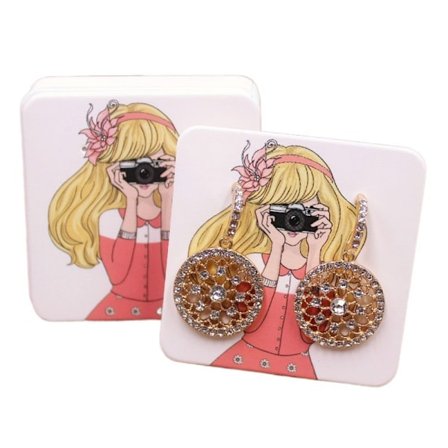 100 STK Øreringe Pakke Kort Smykke Pakke Tag 2 2