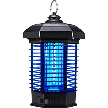 Elektrisk myggdreper – Kraftig insektsdreper 4200V, Myggfanger med ledning, Vanntett fluefelle for utendørs bruk_OF