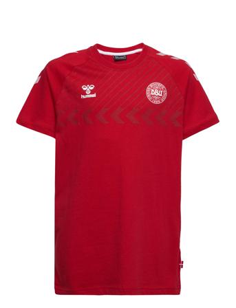Hmldbu Fan T-Shirt S/S Kids T-shirts Short-sleeved Rød Hummel