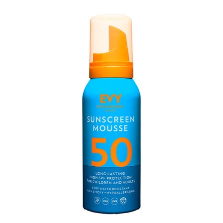 EVY Technology Sunscreen Mousse SPF50 100 ml, Skincare, Solcreme, Solcreme Til Ansigtet