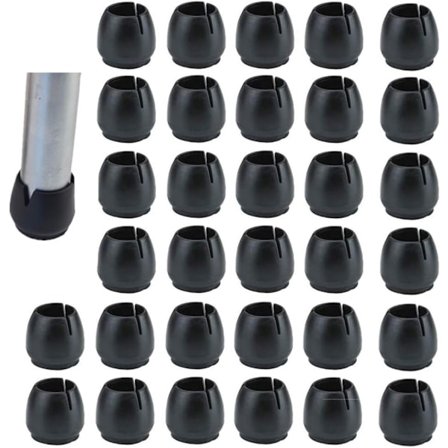 32 stk. silikone stolbenbeskyttere til stoleben, der forhindrer ridser og støj, kaliber runde 12-16 mm (12-16 mm)