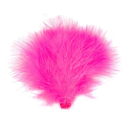 Natures Spirit Fish Hunter Blood Quill Marabou - Fl. Bubble Gum Pink (