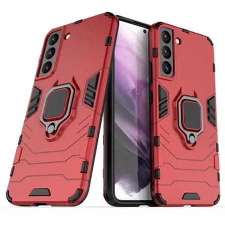 Samsung Galaxy S22 Skal Hybrid Ring Armor Röd
