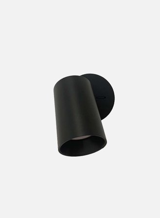 SpotOn Circle vegglampe - sort