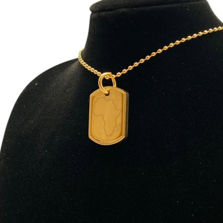 Gold plated tile map your country Somalia gold silver engraved