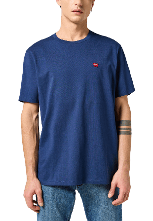 Wrangler Sign Off Tee T-shirts Herr Blå XXL