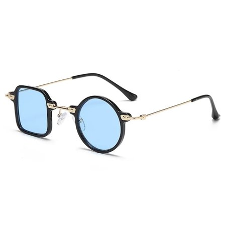 Oulylan Vintage Asymmetriska Solglasögon Kvinnor Män Fyrkantiga Runda Solglasögon för Män Lyxmärke Designer Körglasögon UV400
