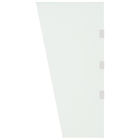 Vidaxl Sidopanel För Entrétak Transparent 50x100 Cm Härdat Glas Transparent