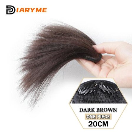 Syntetisk texturerad Perm Hårdyna Hårförlängningsklämma i håret Osynliga hårkuddar ovanför hårstrån Öka hårets volym Peruker