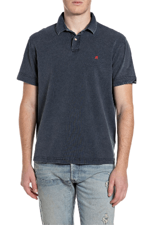 Replay Basic Polo Shirt T-shirts Herr Blå S