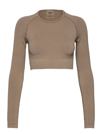 aim ́n | Ribbed Seamless Crop Long Sleeve | M