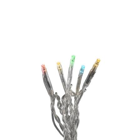 Konstsmide 6355-523 Lysslynge farget, transparent kabel 13,93 m, Belysning