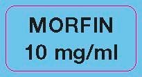 Streif morfin 10mg/ml blå