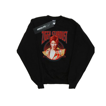 David Bowie Boys Ziggy Stardust Sweatshirt 7-8 år Svart