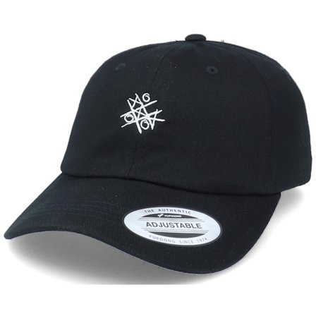 Abducted - Black - unconstructed - Cap - Tic Tac Toe Black Dad Cap - Hatstore
