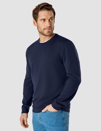 Premium Merino Crewneck Marineblå | SHAPING NEW TOMORROW Marineblå / XXX-Large