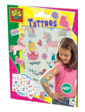 Tattoos For Children - Fairytales Patterned SES Creative