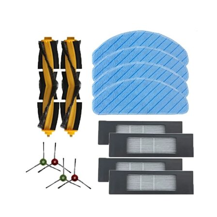 För Ecovacs Deebot Ozmo T9 Max Main Roller Borste Hepa Filter Sidoborstar Rag Mopp Dukar Pads Robotdammsugare Delarsatser