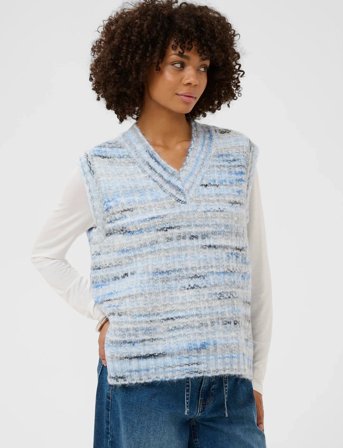 Culture Cubilo Knit Vest - Blue - L