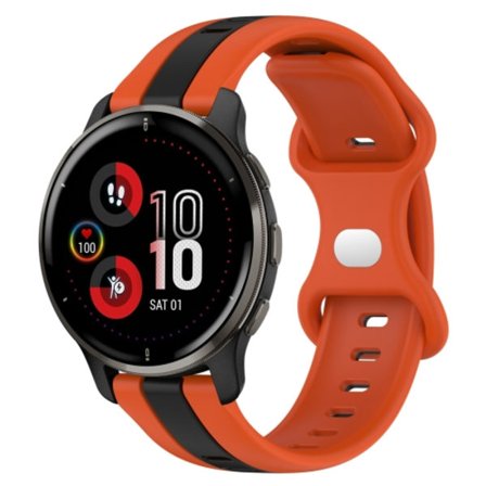För Garmin Venu 2 Plus 20mm Butterfly Spänne Tvåfärgad watch