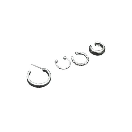 Complement Earcuffs 4-pack Örhängen Dam Silver