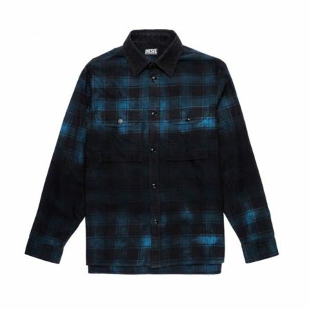 Diesel, Shirt Blauw, Heren, Maat:M