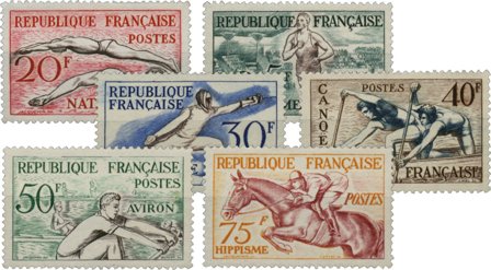 Frankrig 1953 - YT 960-965 - Ubrugt