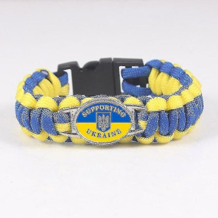 2 stk Ukraine Flag Håndlavet Ukraine Kvinder Og Mænd Piger Armbånd Ukraine