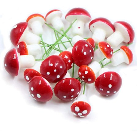 20 stk. Mini Svampe Miniature Kunstig Have Eventyr Bonsai Plante Bonsai Resin Teknologi Dekoration Hjem Diy Miniature Landskab Dekoration