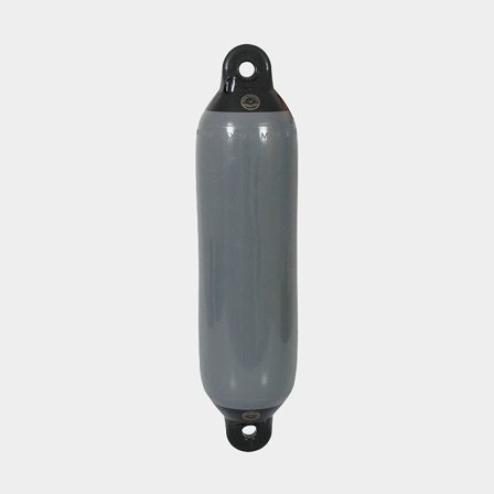 Defensa Dan-Fender Heavy Duty 1035, 94 cm, Ø25 cm, gris con parte superior negra
