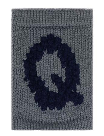 Knitted Letter Q, Blue Home Kids Decor Decoration Accessories-details Blue Smallstuff