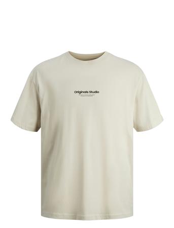 Jorvesterbro Tee Ss Crew Neck Noos Jnr Jack & J S Cream