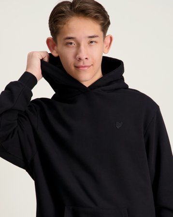 Lyle & Scott Heavy Weight Drop Shoulder Hoodie Zwart Hoodies Jongens - Kids Brand Store