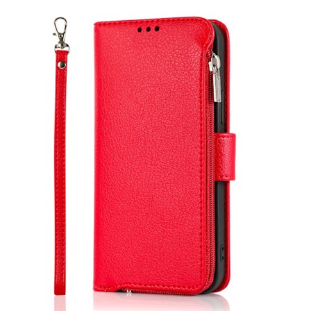 Elegant plånboksfodral med dragkedja - iPhone 15 Pro