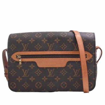 Louis Vuitton Vintage, Pre-owned Canvas louis-vuitton-bags Bruin, Dames, Maat:ONE Size