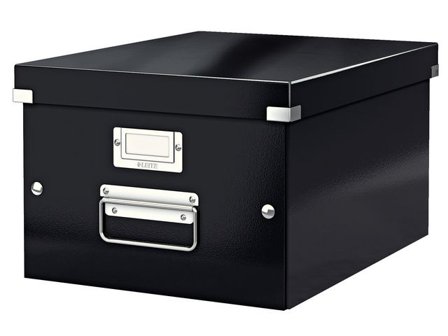 Leitz Förvaringslåda Click&Store medium svart - Lyreco - Kontorsmaterial > Arkivering och kontorsförvaring > Förvaringslådor